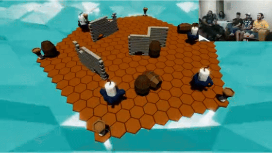 Gameplay moment showing multiple players passing the bomb in Not My Bomb.